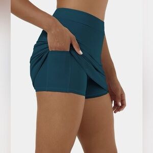 Halara High Waisted Side Pocket 2-in-1 Micro Mini Golf Skirt-Clarity | NEW!⛳️